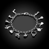 Sterling Silver Plated Bracelet Lobster 7 Inches 3.3MM L149