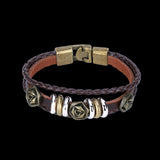 Leather Bracelet Handmade 8 Inches 18MM Hook  L496