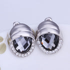 White Gold Zirconia Stud Earrings L71