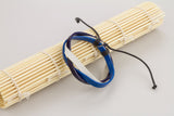 Genuine Leather Handmade Bracelet Men's Unisex Braided Wrap Tribal H30