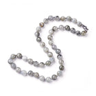 Labradorite Necklace Stainless Steel Lobster Clasp 18.6" 47.3cm 8~8.5mm Z489