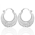 Sterling Silver Dangle Chandelier Latch Back Pierced Earrings L159
