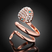 Rose Gold Plated Fashion Ring AAA Zirconia For Women B154