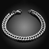 Stainless Steel Bracelet 8 Inches 7MM Lobster L418