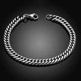 Stainless Steel Bracelet 8 Inches 6MM Lobster L424