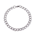 Stainless Steel Bracelet Lobster Clasp Bracelet Silver  8.5" Z40