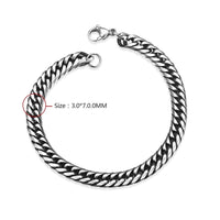 Stainless Steel Bracelet 8 Inches 6MM Lobster L424