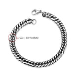 Stainless Steel Bracelet 8 Inches 6MM Lobster L424