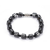 Magnetic Hematite Set Bracelets Necklace Magnetic Clasps 22.6"  P690