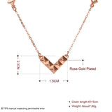 Rose Gold Plated Necklace Pendant Drop 21 Inches 1MM Lobster Clasp B156