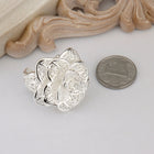 Sterling Silver Drops Plain Band Ring Size 8 B6