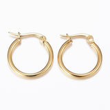 Stainless Steel Hoop Earrings Hypoallergenic Earrings 12 20x19x2mm 2Pairs Z293