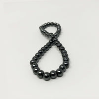 Non-magnetic Hematite Beaded Ball Stretch Bracelet Elastic  P241