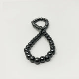 Non-magnetic Hematite Beaded Ball Stretch Bracelet Elastic  P241