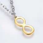 304 Stainless Steel Charm Bracelet Lobster Infinity Gold Silver 7.8" 2.5mm A75