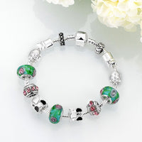 Sterling Silver European Beads Magnetic 8 Inches 2.7MM Bracelet L127