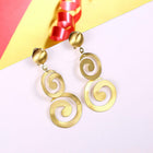 Yellow Gold Plated Earrings  Chandelier Latch Back Clasp L605