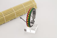 PU Leather Handmade Bracelet Men's Unisex  Wrap Tribal H190