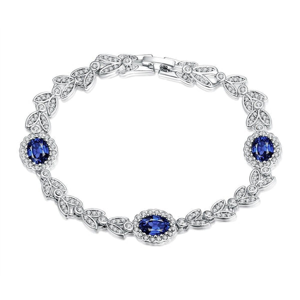 Platinum Plated Bracelet Snap 8 Inches 11MM L156