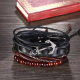 Leather Bracelet Adjustable Size Handmade 38MM Lace Up Clasp L498