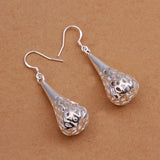 Sterling Silver Drop Dangle Hook Earrings L22