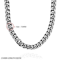 Stainless Steel Necklace Chain Curb Chain 23 Inches 3.5MM Lobster Clasp B243
