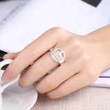 Sterling Silver Plated Ring Womens Tree Of Life B539