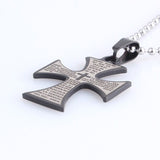 316L Stainless Steel Pendant  0.94X1.29 Inch Cross Bible Necklace 22" B87