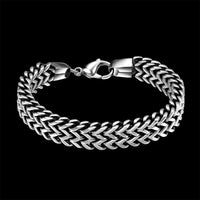 Stainless Steel Bracelet  8.5 Inches 12MM Lobster  L421