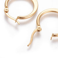 Stainless Steel Hoop Earrings Hypoallergenic Earrings Ring 20x2mm 3Pairs  Z271