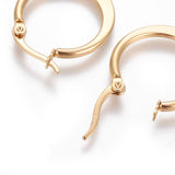 Stainless Steel Hoop Earrings Hypoallergenic Earrings Ring 20x2mm 3Pairs  Z271