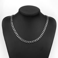 Stainless Steel Necklace Chain Curb Chain 23 Inches 3.5MM Lobster Clasp B243