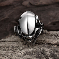 Stainless Steel Gothic Biker Tribal Ring Black Men's Unisex Alien Predator B206