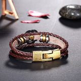 Leather Bracelet Handmade  8 Inches 10MM Hook L487