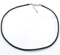 Stainless Steel Leather Necklace Pendant Lover Letter Initial Alphabet