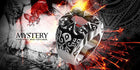 Stainless Steel Gothic Biker Tribal Ring Black Red Men's UnIsex B202