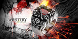 Stainless Steel Gothic Biker Tribal Ring Black Red Men's UnIsex B202