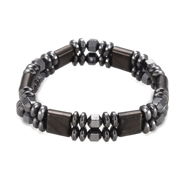 Magnetic Hematite Pain Relief Energy Powerful Stretch Bracelets Adjustable G9