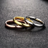 Stainless Steel Band Wedding Set Ring  Womens Unisex B432