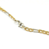 Stainless Steel Figaro Necklace Making 19.49"~21.65" 49.5~55cm 4.5mm Z633