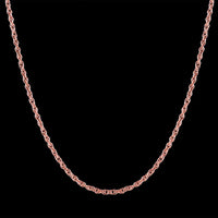 Rose Gold Plated Necklace 25" Inches Chain 1MM Lobster Clasp B328