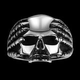 Stainless Steel Antique Gothic Biker Tribal Ring Black Men's Unisex Skull B184