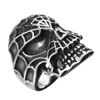 Stainless Steel Antique Gothic Biker Tribal Ring Black Men's Unisex B185