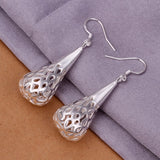 Sterling Silver Drop Dangle Hook Earrings L22