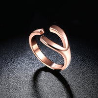 Rose Gold Plated Fashion Ring Women Open B462