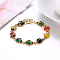 Gold Plated Bracelet  LadyBug Charm Good Luck Adjustable Lobster 8 Inches 3.2MM  L166