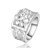 Sterling Silver Plated Fashion Ring For Women B367