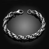 Stainless Steel Bracelet 8.5 Inches 8MM Lobster  L417