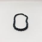 Hematite Non-Magnetic Bracelet Mens Womens Unisex Adjustable Size Black X18