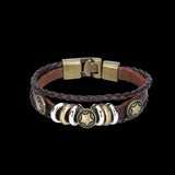 Leather Bracelet Handmade 8 Inches 19MM Hook  L494